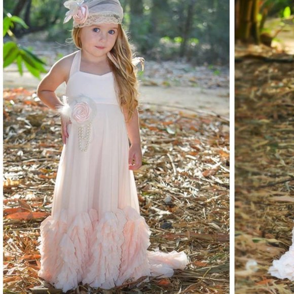 Dollcake Pink Ruffle Affair no pin euc - Picture 1 of 2